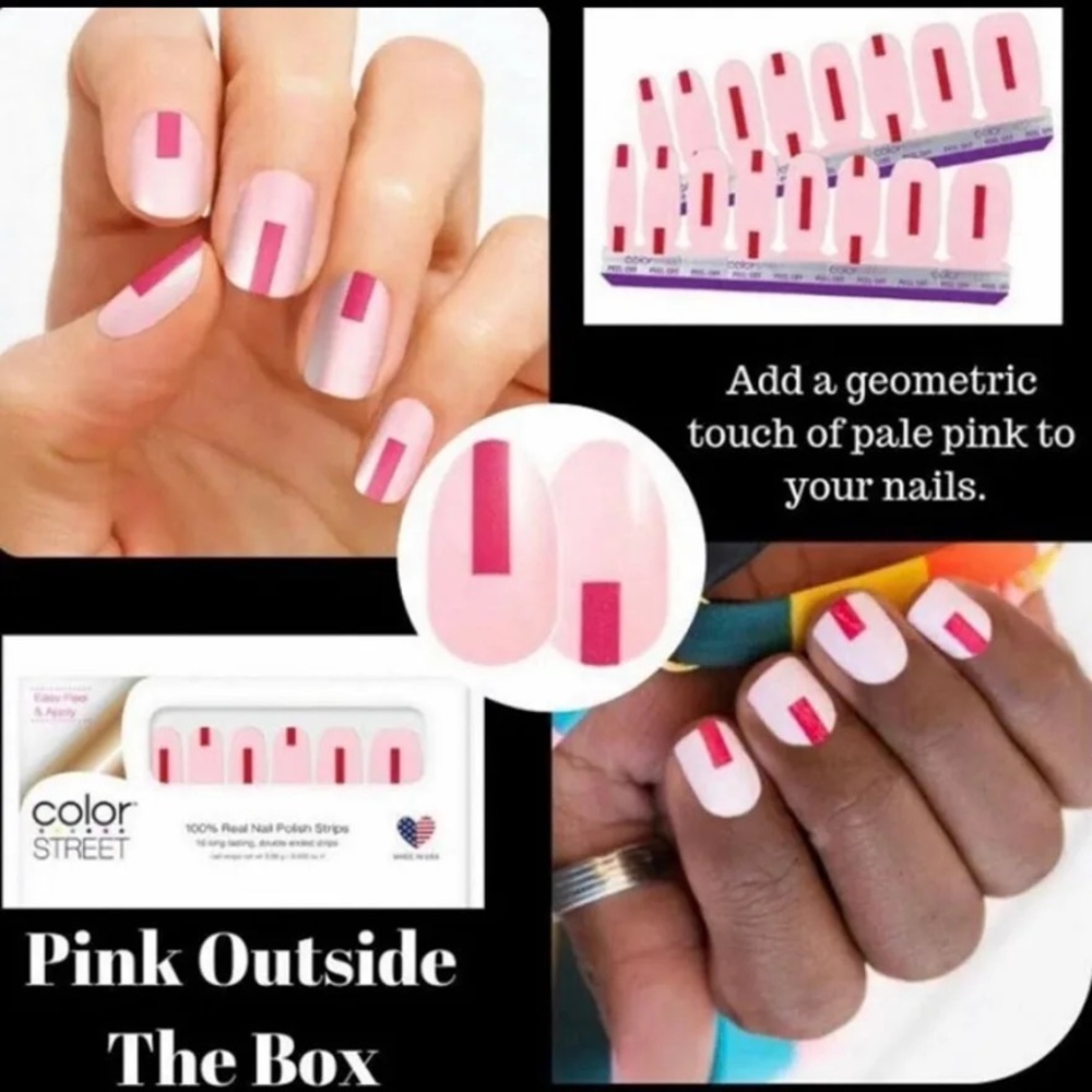 Color Street Nail Polish Strips: Pink Outside The Box